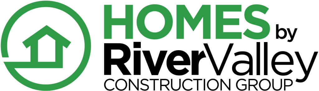 Homes by River Valley Construction Logo Black